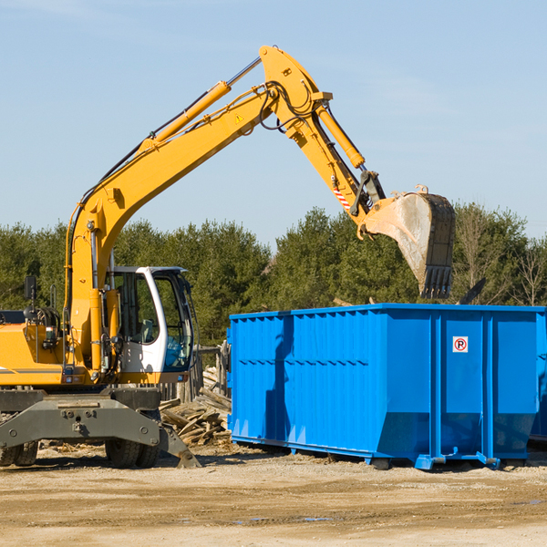 how does a residential dumpster rental service work in North Jackson